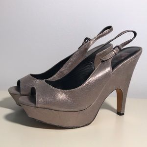 Dolce Vita Silver Platform Heel